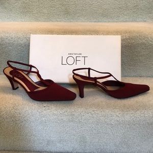 Wine colored high heels
